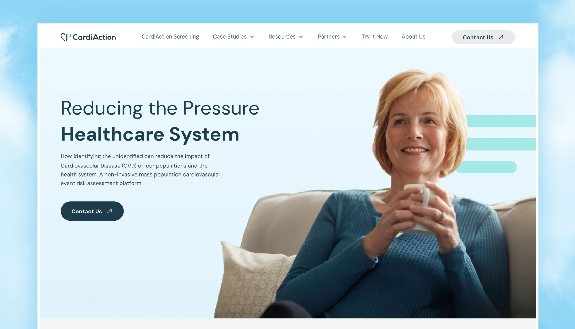 CardiAction healthcare website